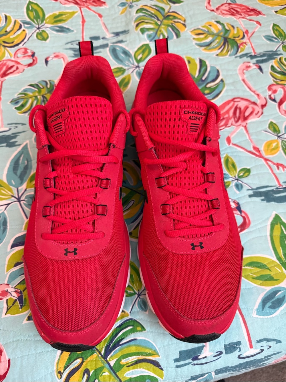 Under Armour Men's Red Athletic Sneakers size 13
